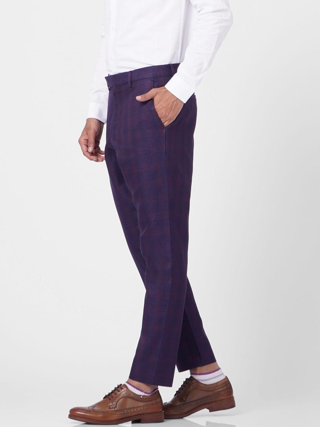 Blue & Pink Check Pants