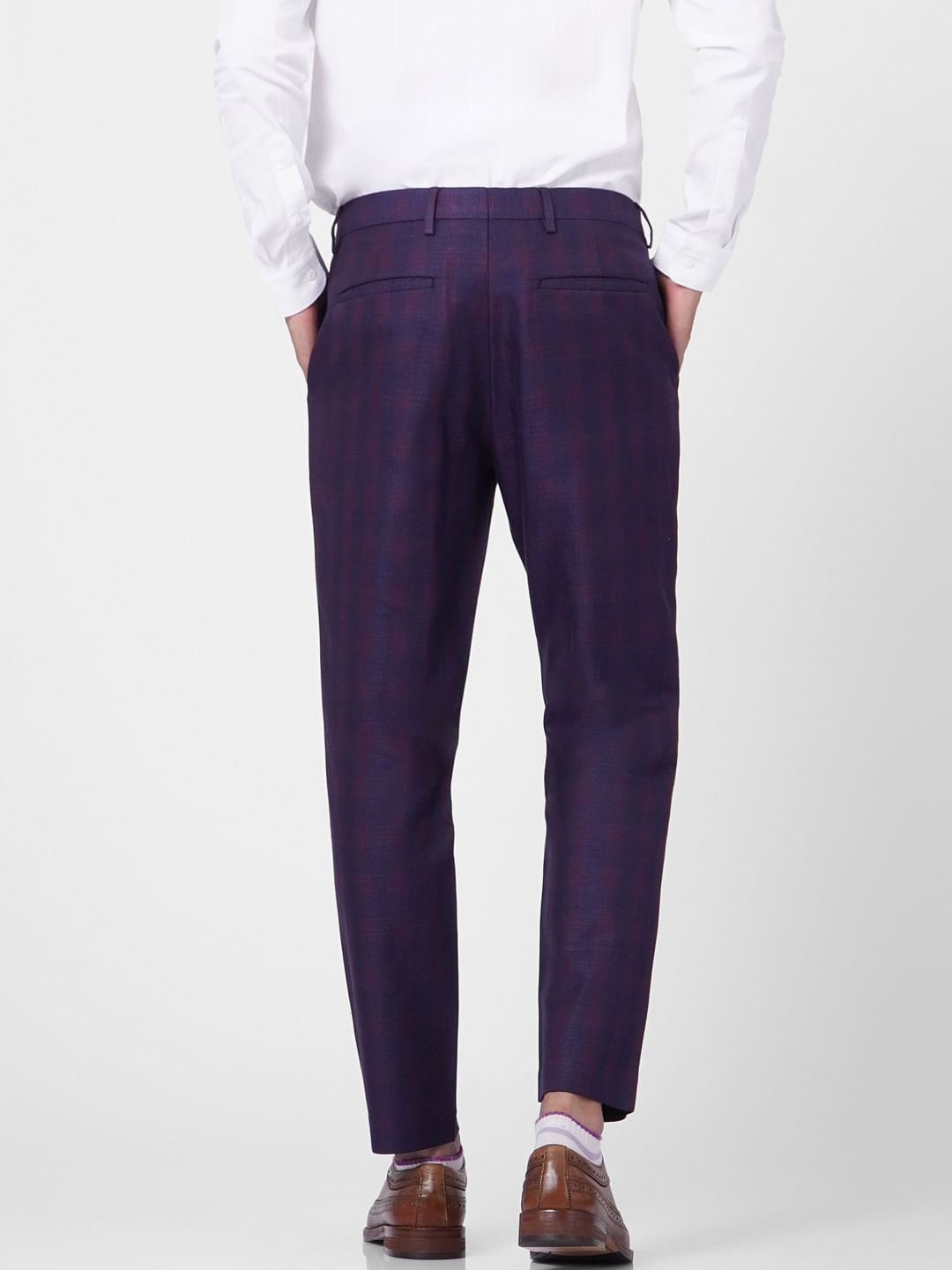 Blue & Pink Check Pants