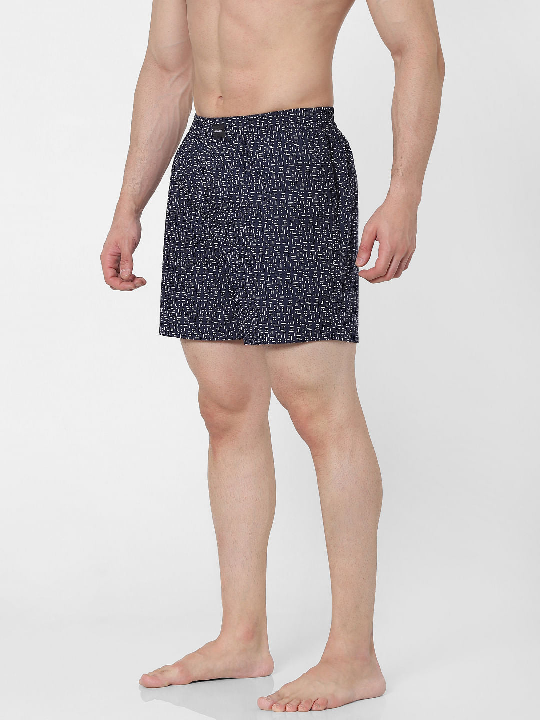 Navy Blue All Over Print Boxer