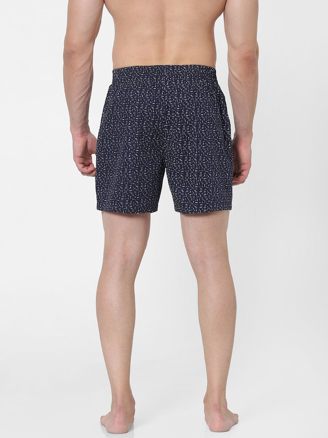 Navy Blue All Over Print Boxer