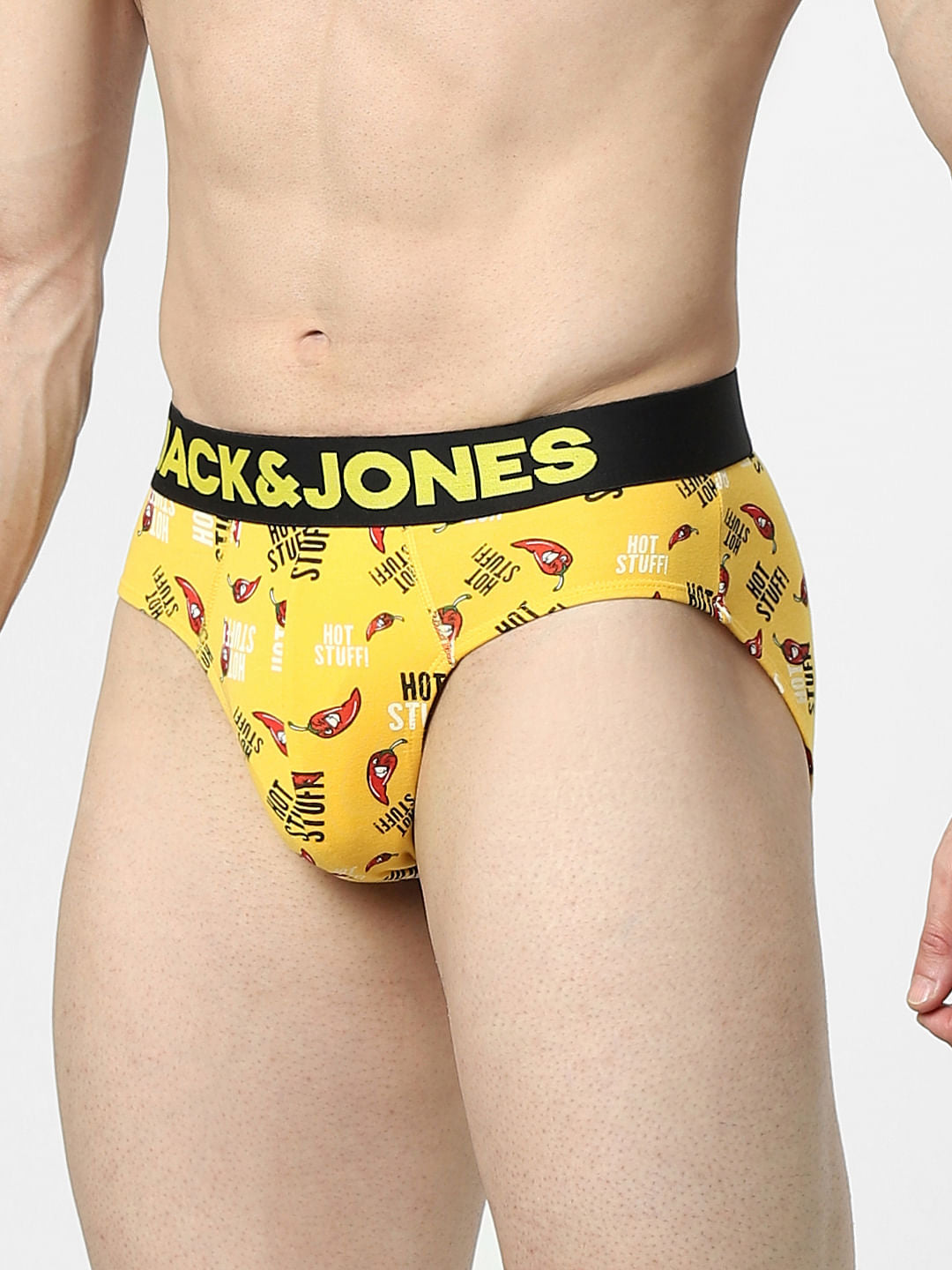 Yellow All Over Print Briefs