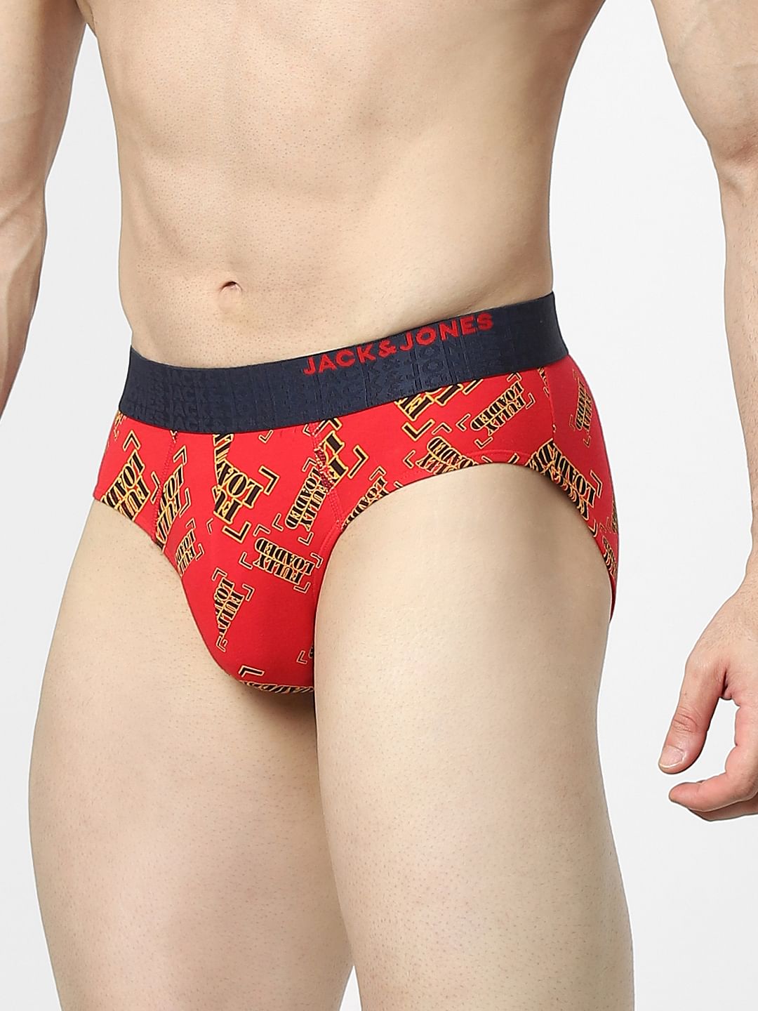 Red Printed Briefs