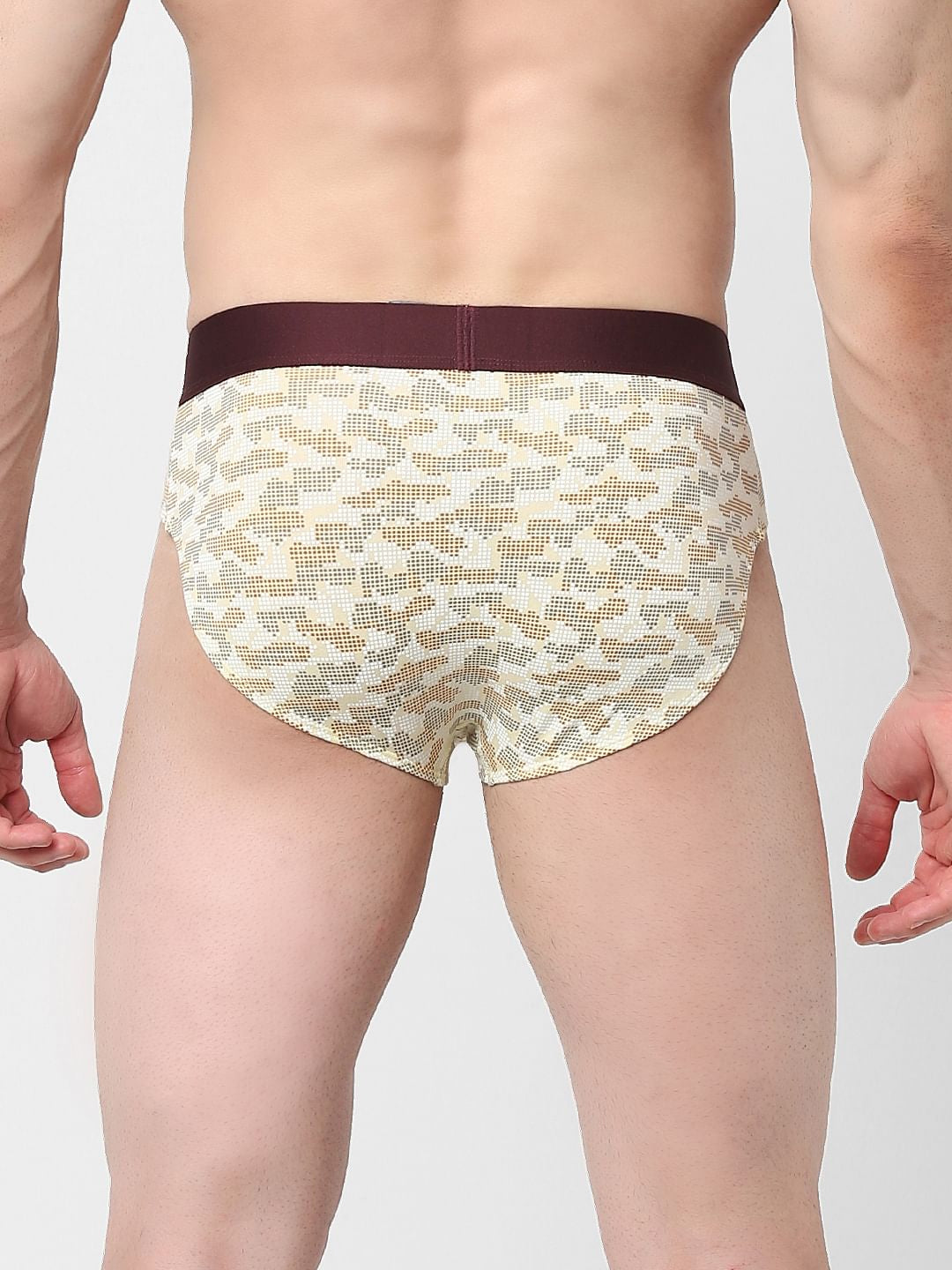 Beige Printed Briefs