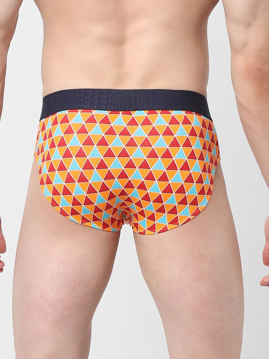 Orange Printed Briefs