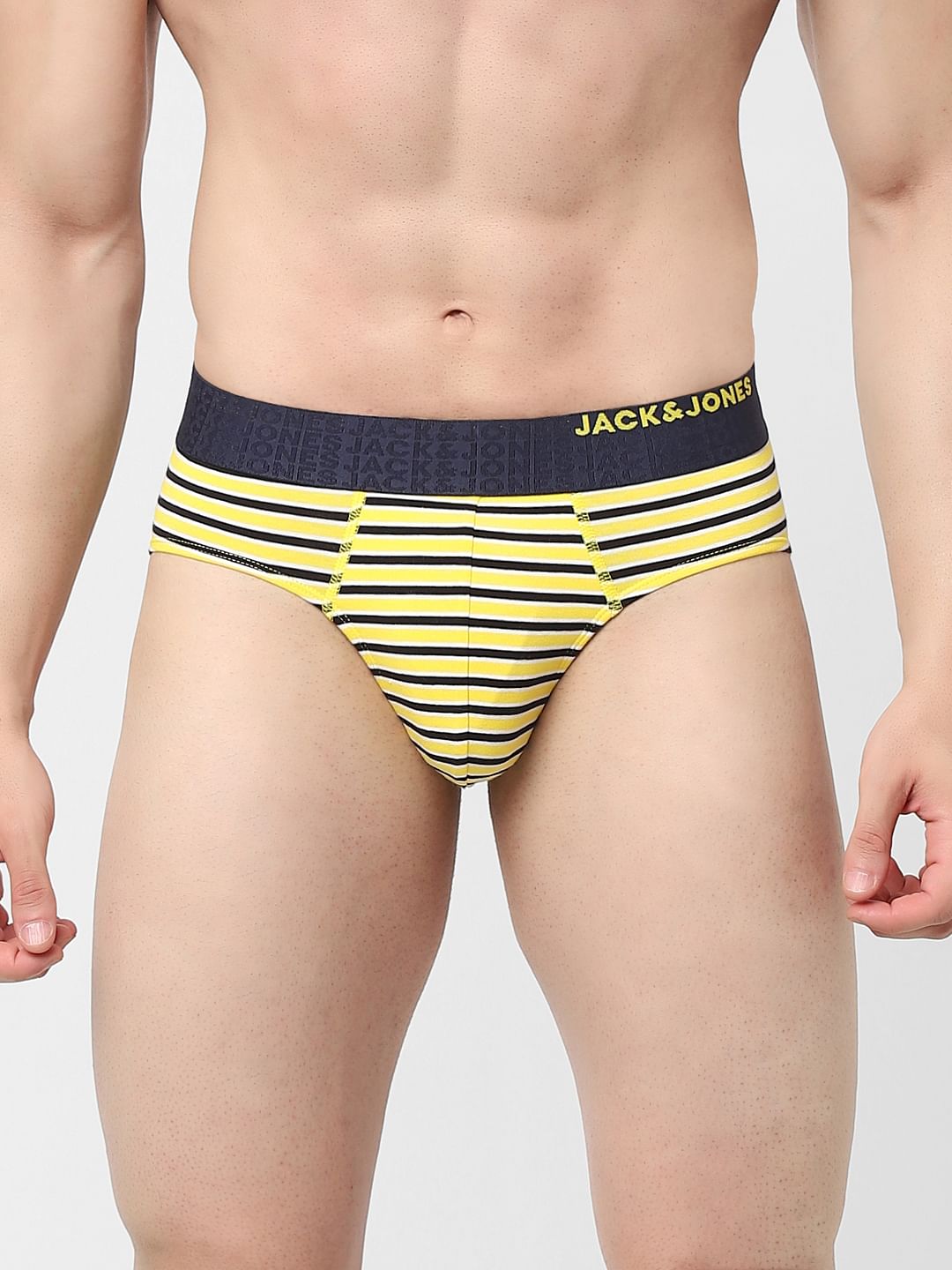 Yellow Striped Briefs
