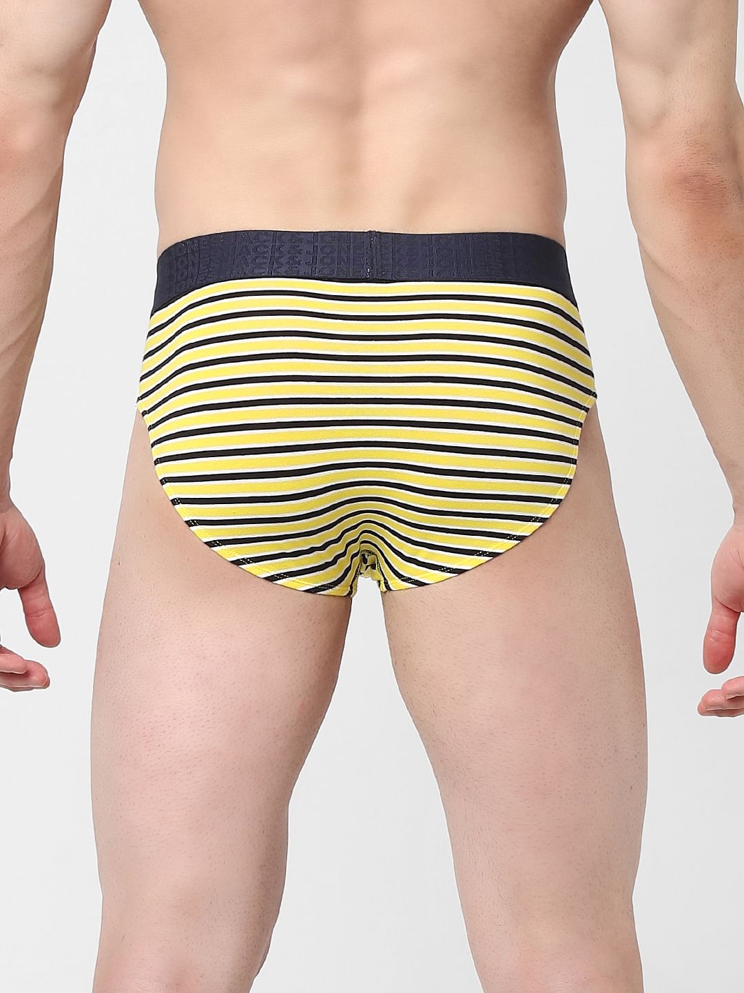 Yellow Striped Briefs