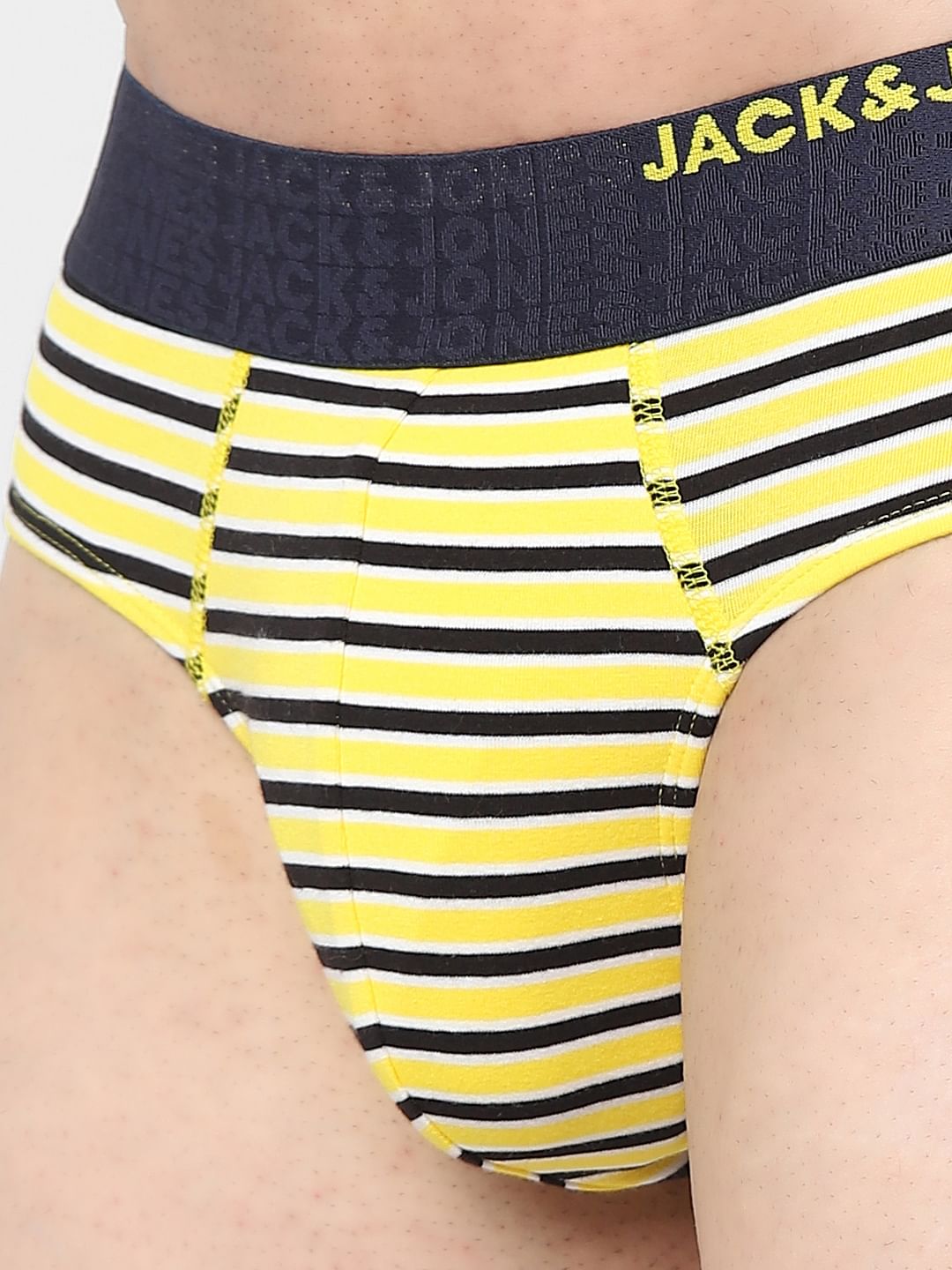 Yellow Striped Briefs