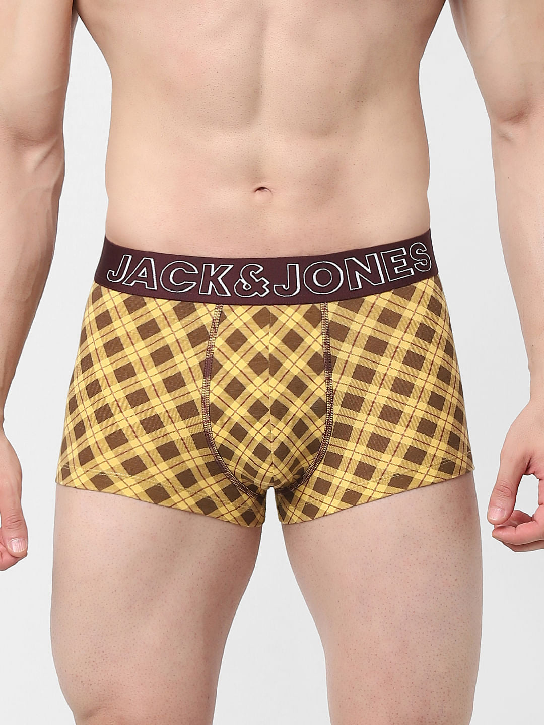 Yellow Printed Trunks