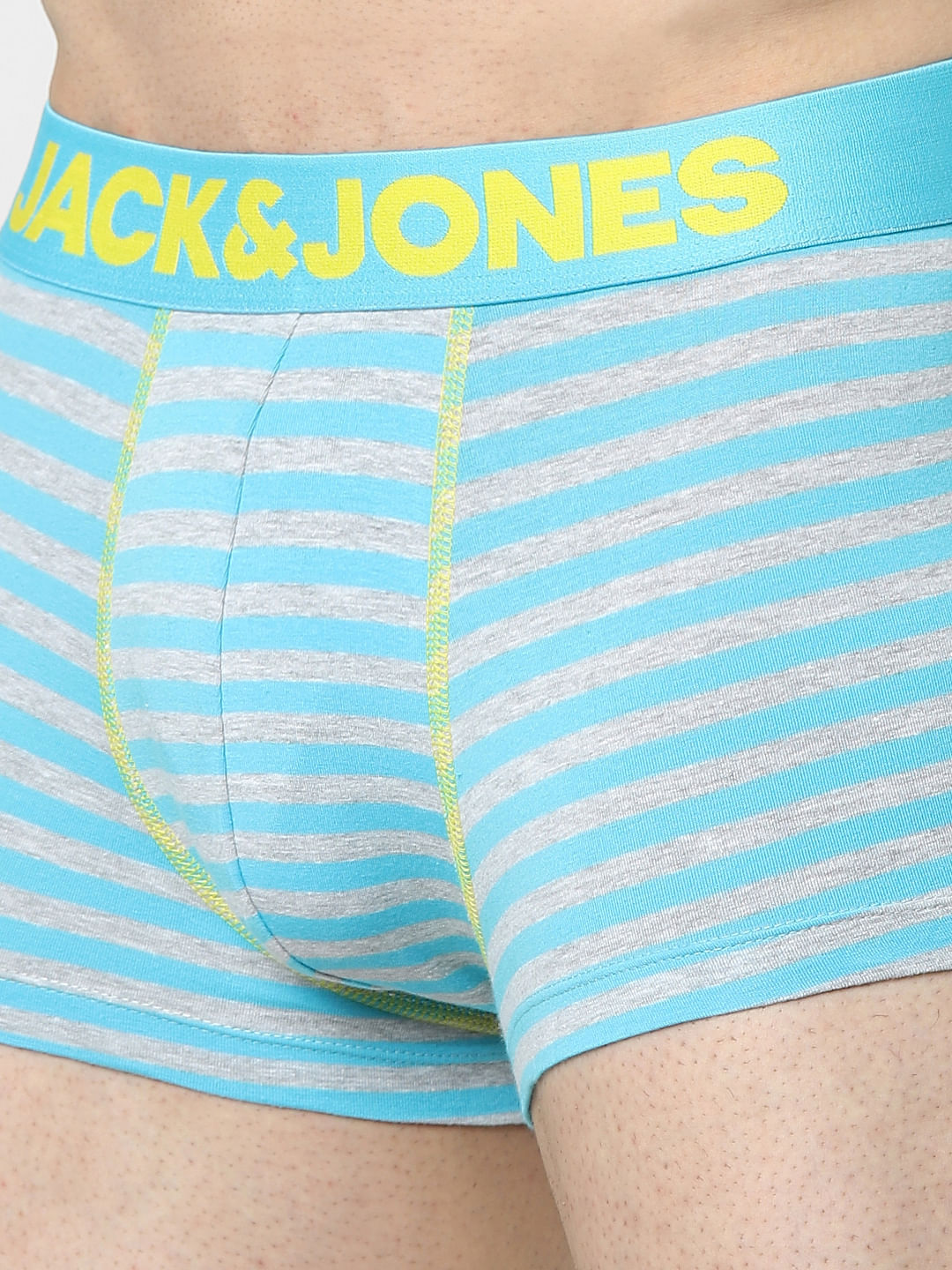 Light Blue Striped Trunks