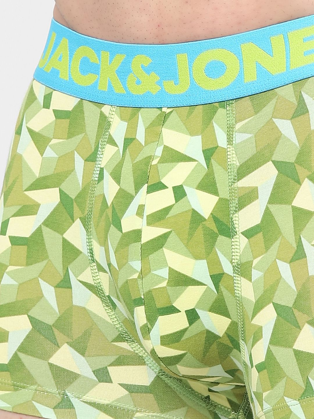 Green Printed Trunks