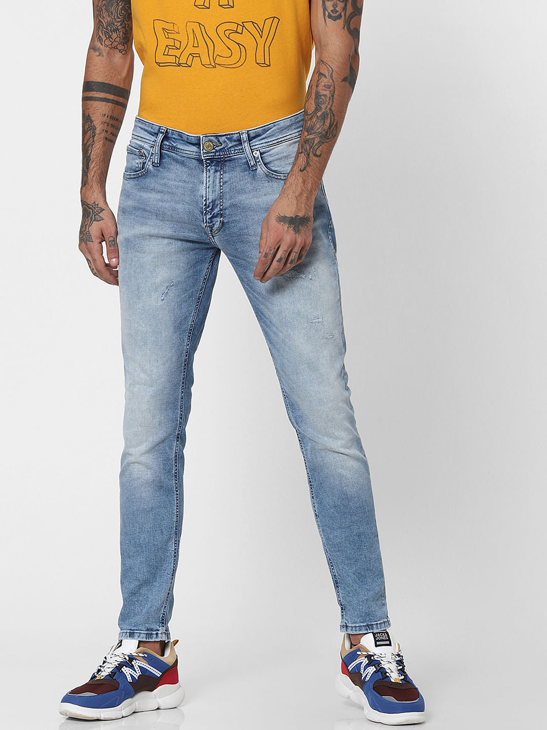 Blue Low Rise Liam Skinny Fit Jeans