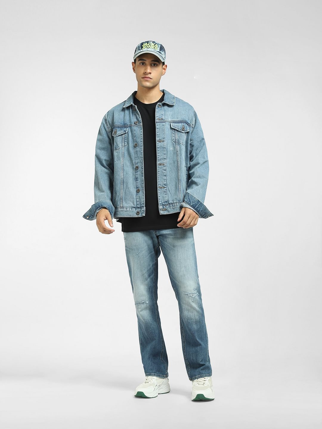 Blue Mid Rise Clark Regular Jeans - 28/30