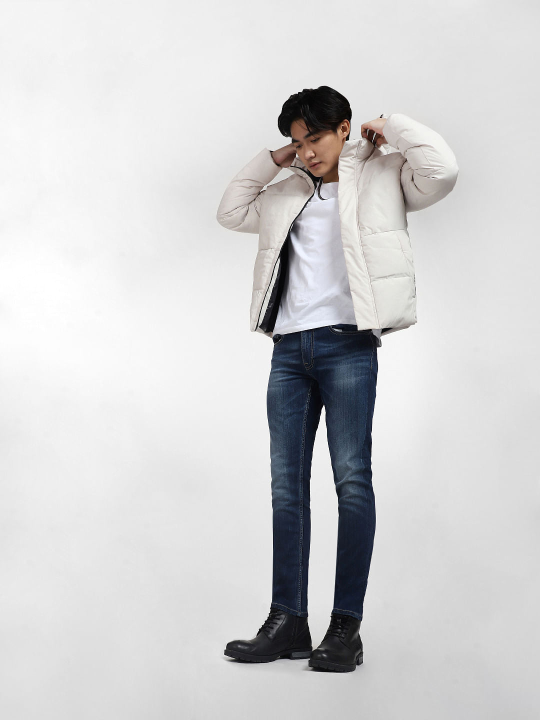 Dark Blue Low Rise Glenn Slim Fit Jeans