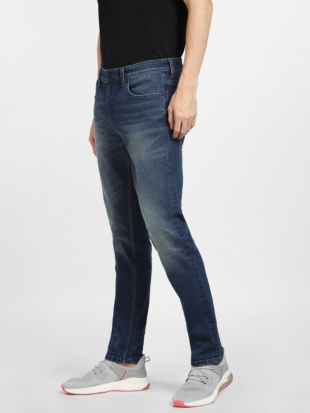 Dark Blue Low Rise Glenn Slim Fit Jeans