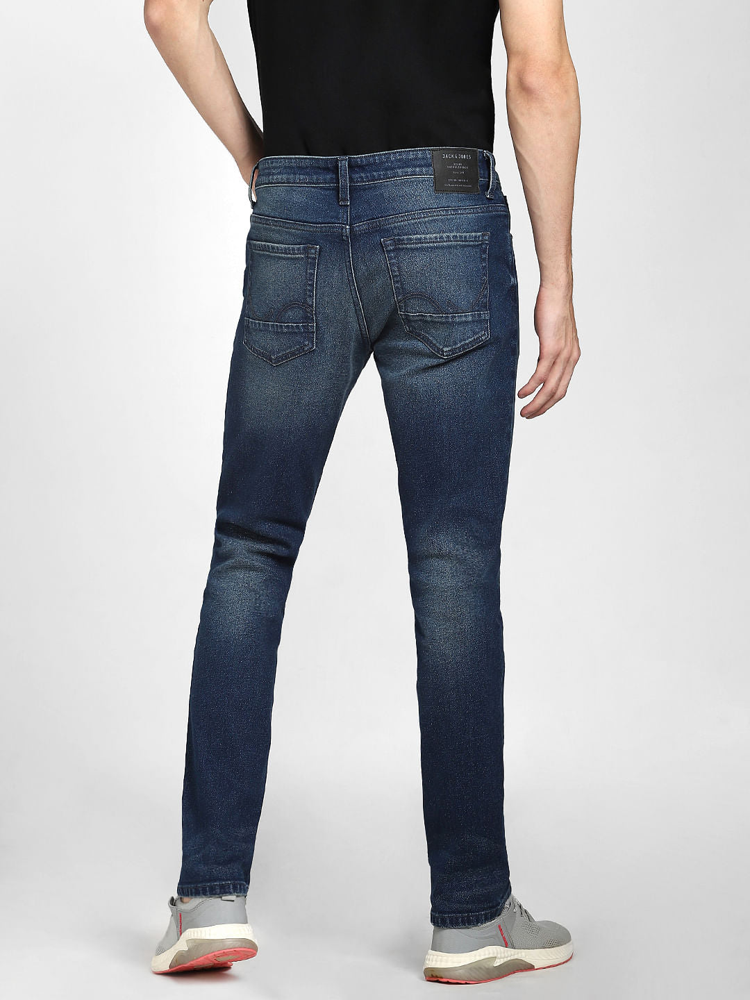 Dark Blue Low Rise Glenn Slim Fit Jeans