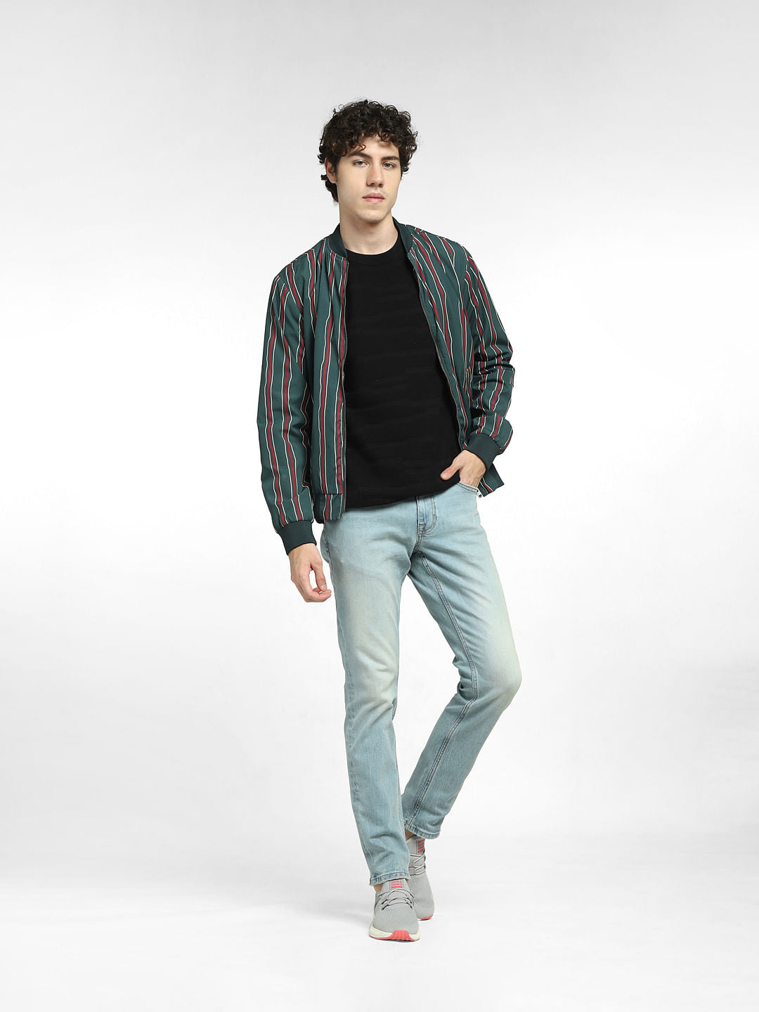 Blue Low Rise Glenn Slim Fit Jeans