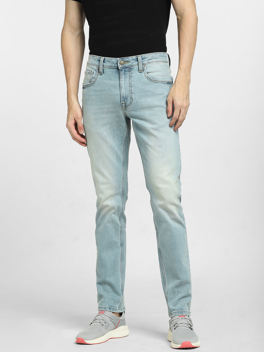 Blue Low Rise Glenn Slim Fit Jeans