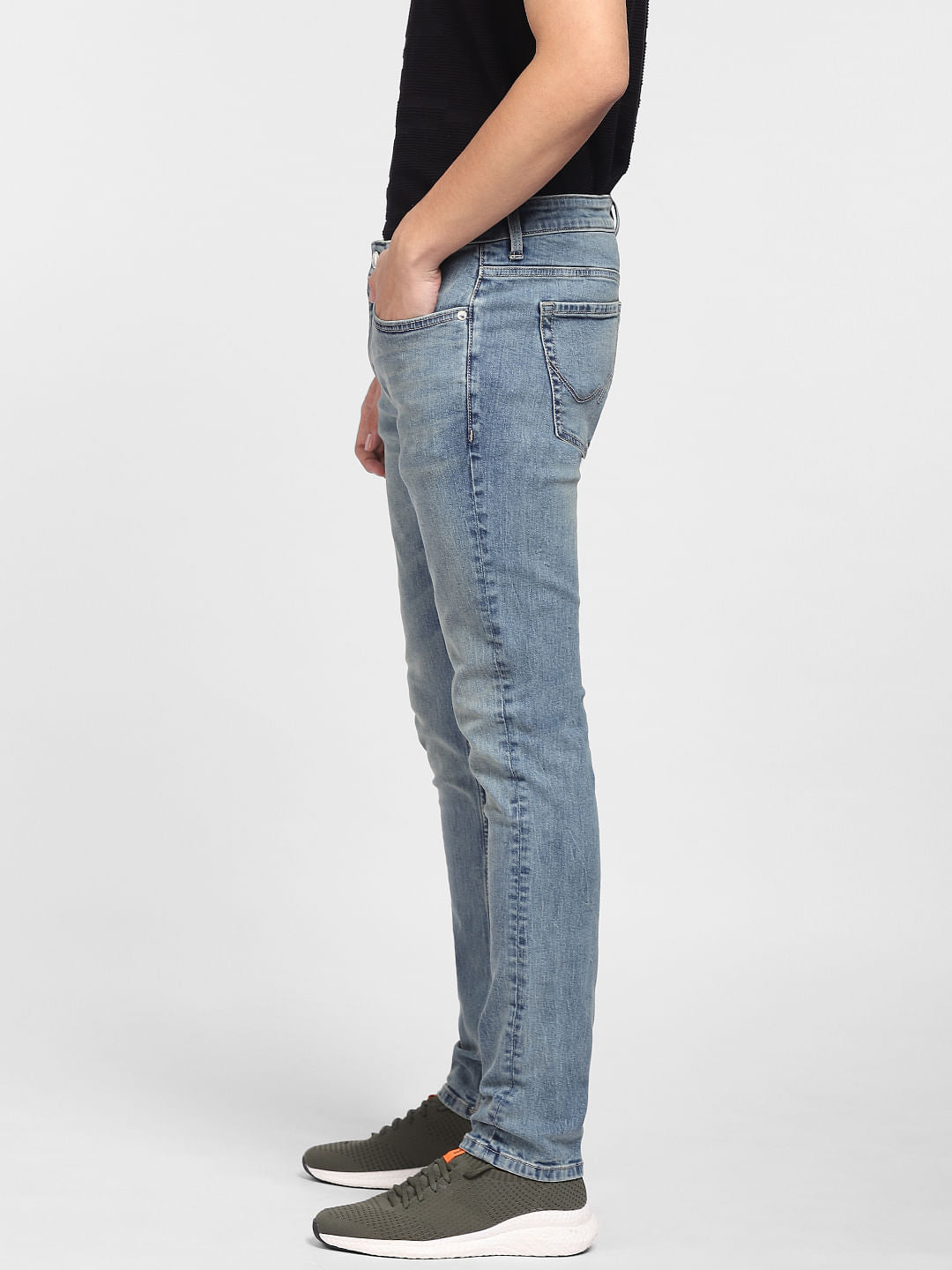 Blue Low Rise Liam Skinny Fit Jeans