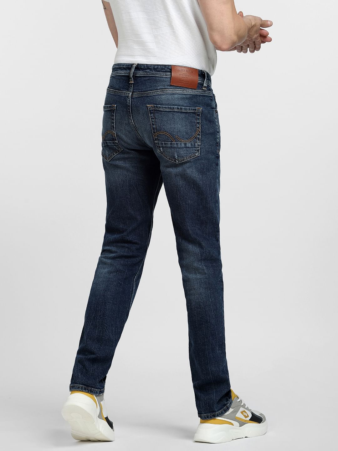 Dark Blue Low Rise Tim Slim Jeans