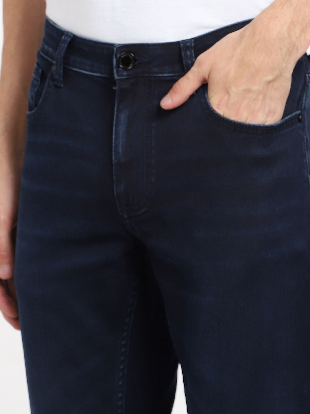 Dark Blue Low Rise Ben Skinny Jeans