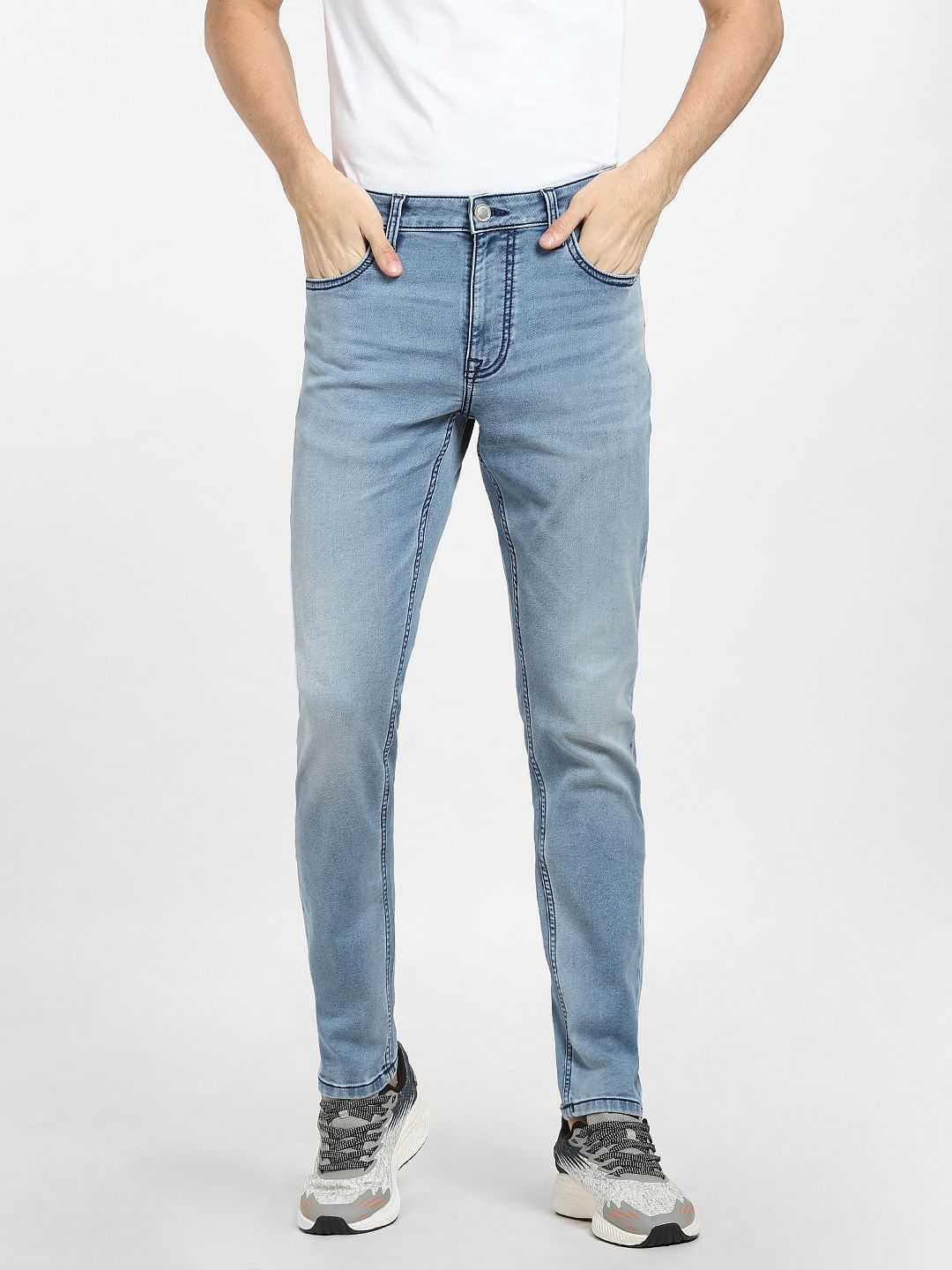 Light Blue Low Rise Glenn Slim Jeans