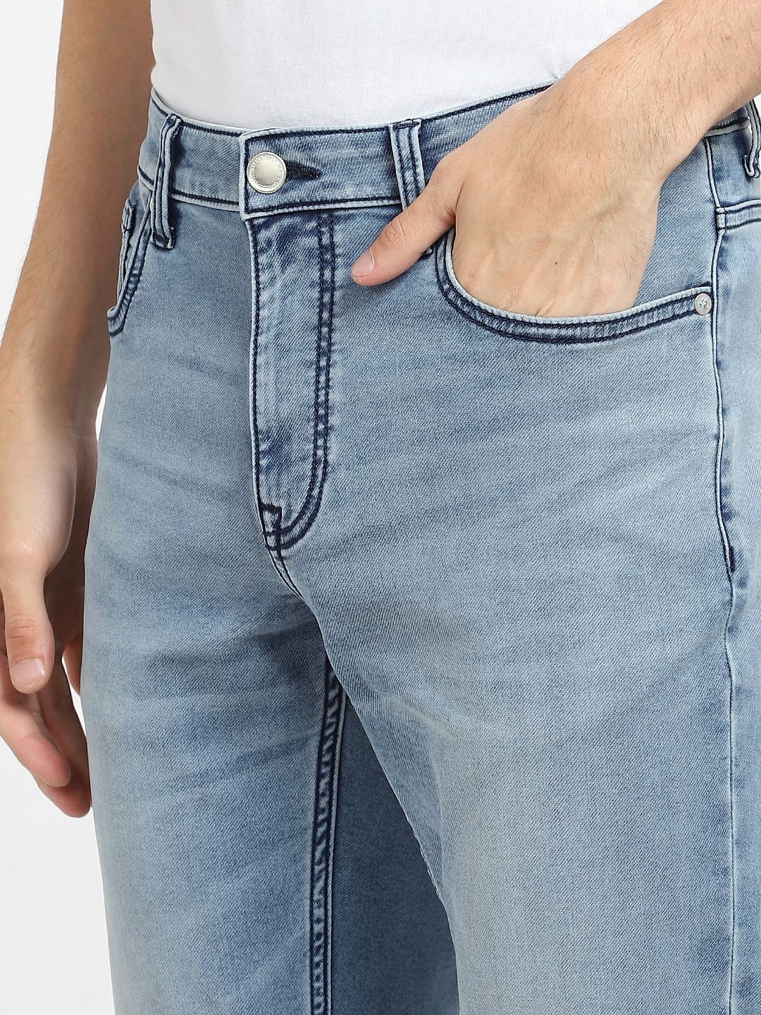 Light Blue Low Rise Glenn Slim Jeans