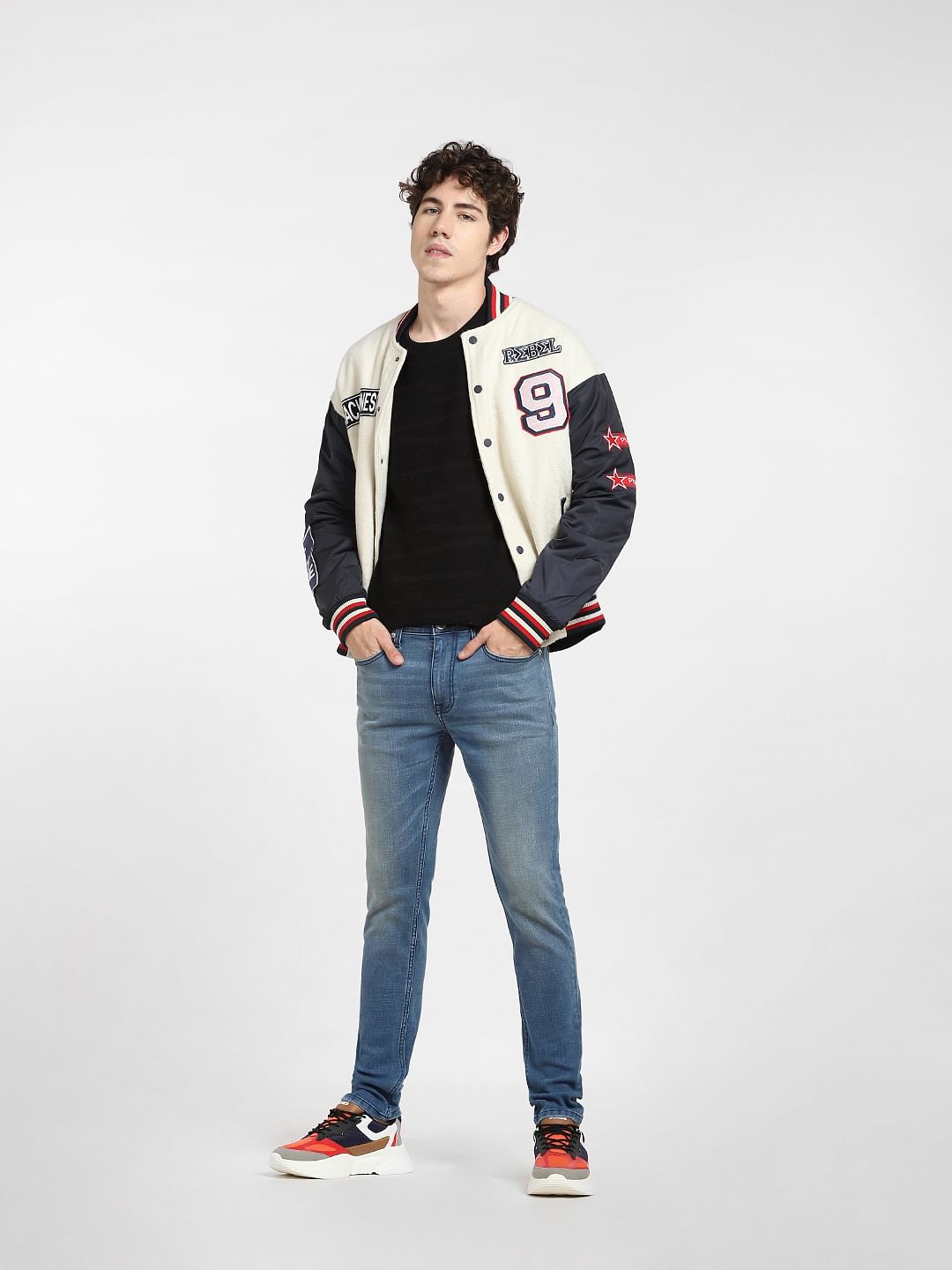 Blue Low Rise Liam Skinny Jeans