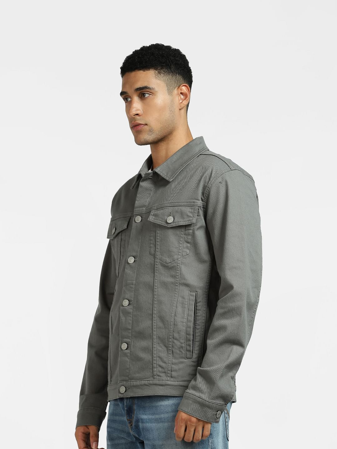 Grey Denim Jacket