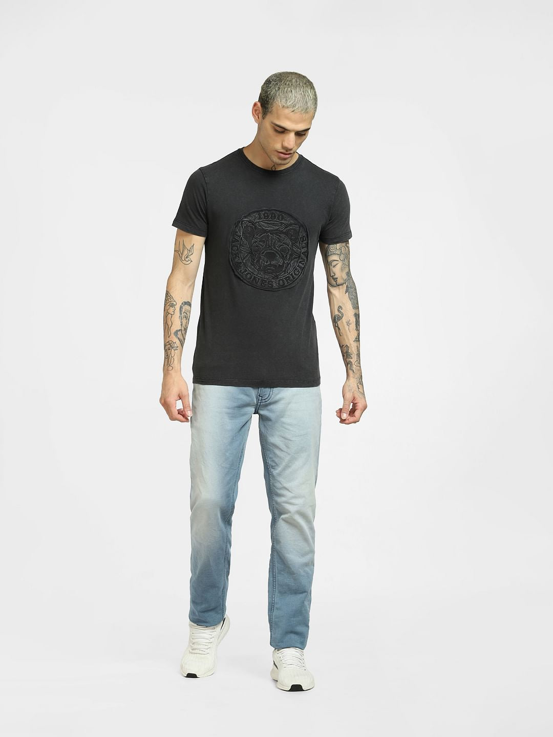 Dark Grey Crew Neck T-shirt
