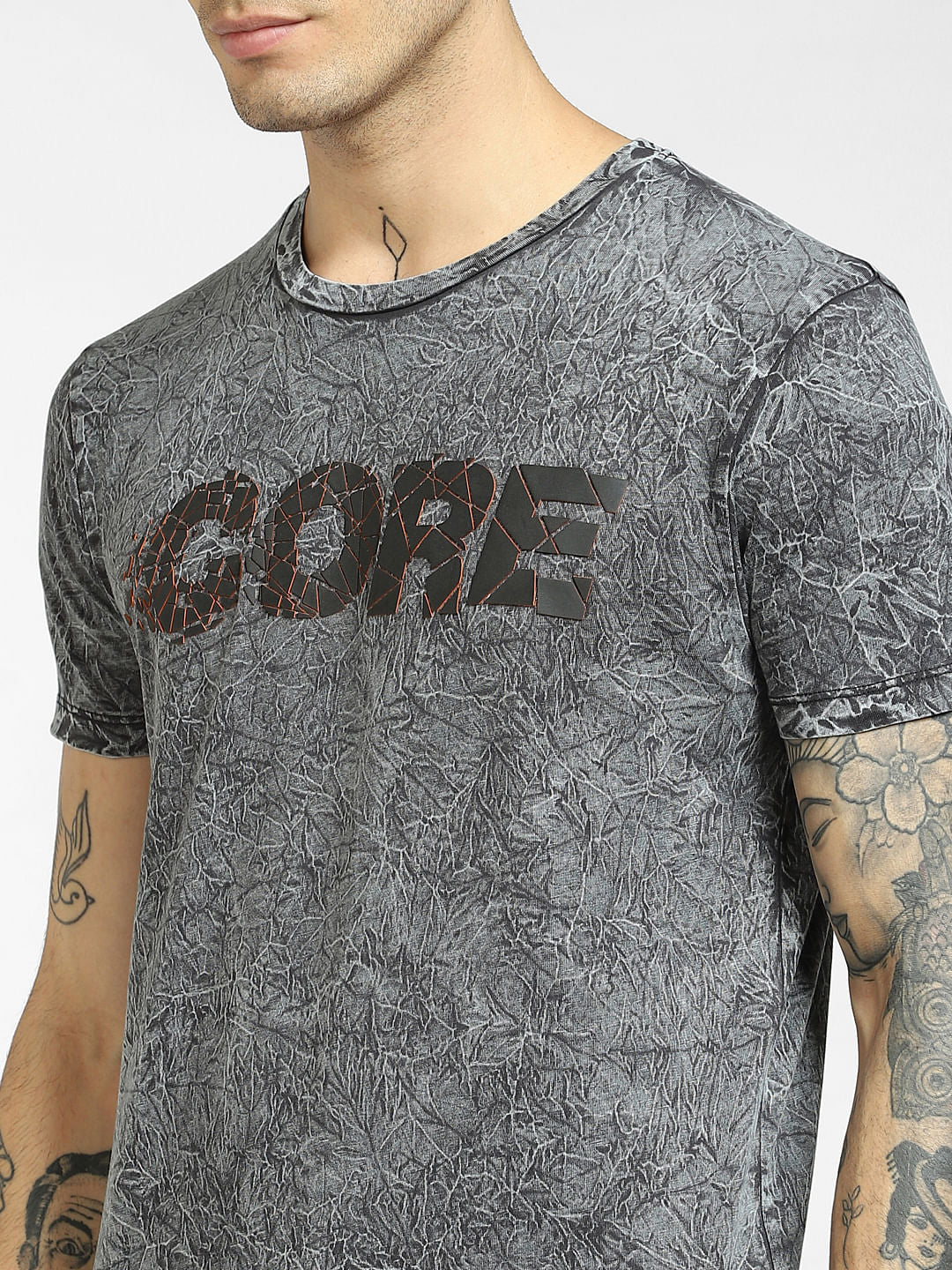 Black All Over Print T-shirt
