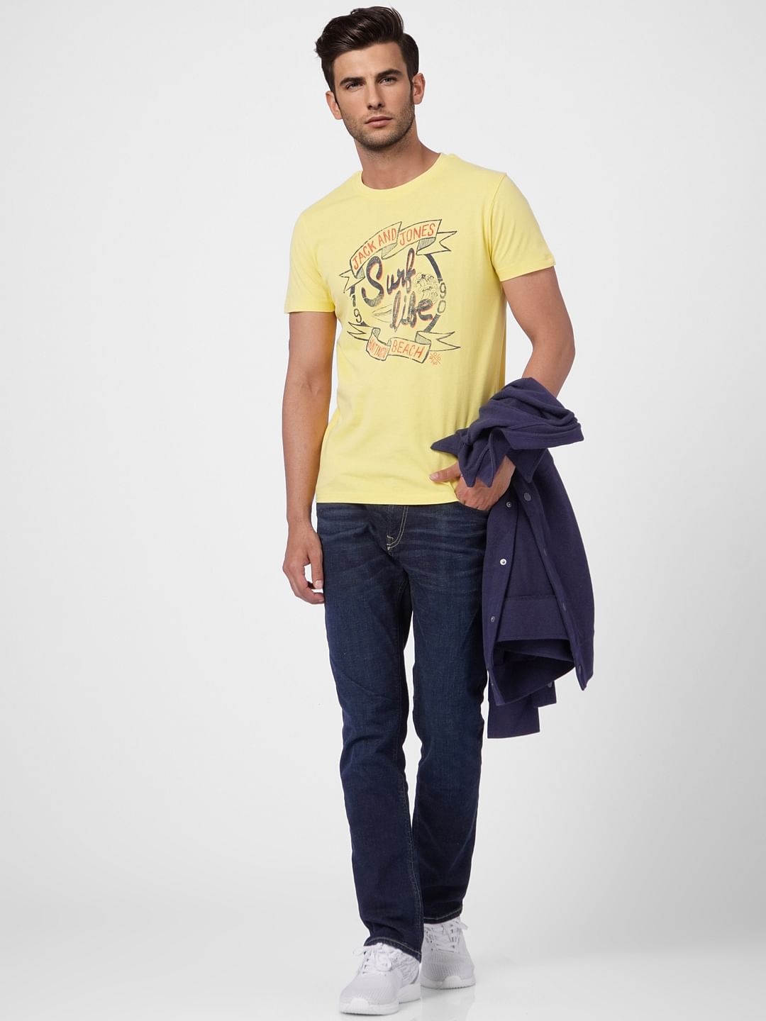 Yellow Graphic Print T-shirt