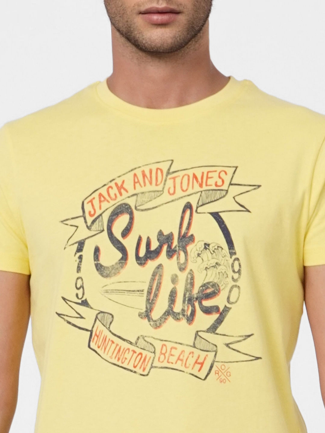 Yellow Graphic Print T-shirt