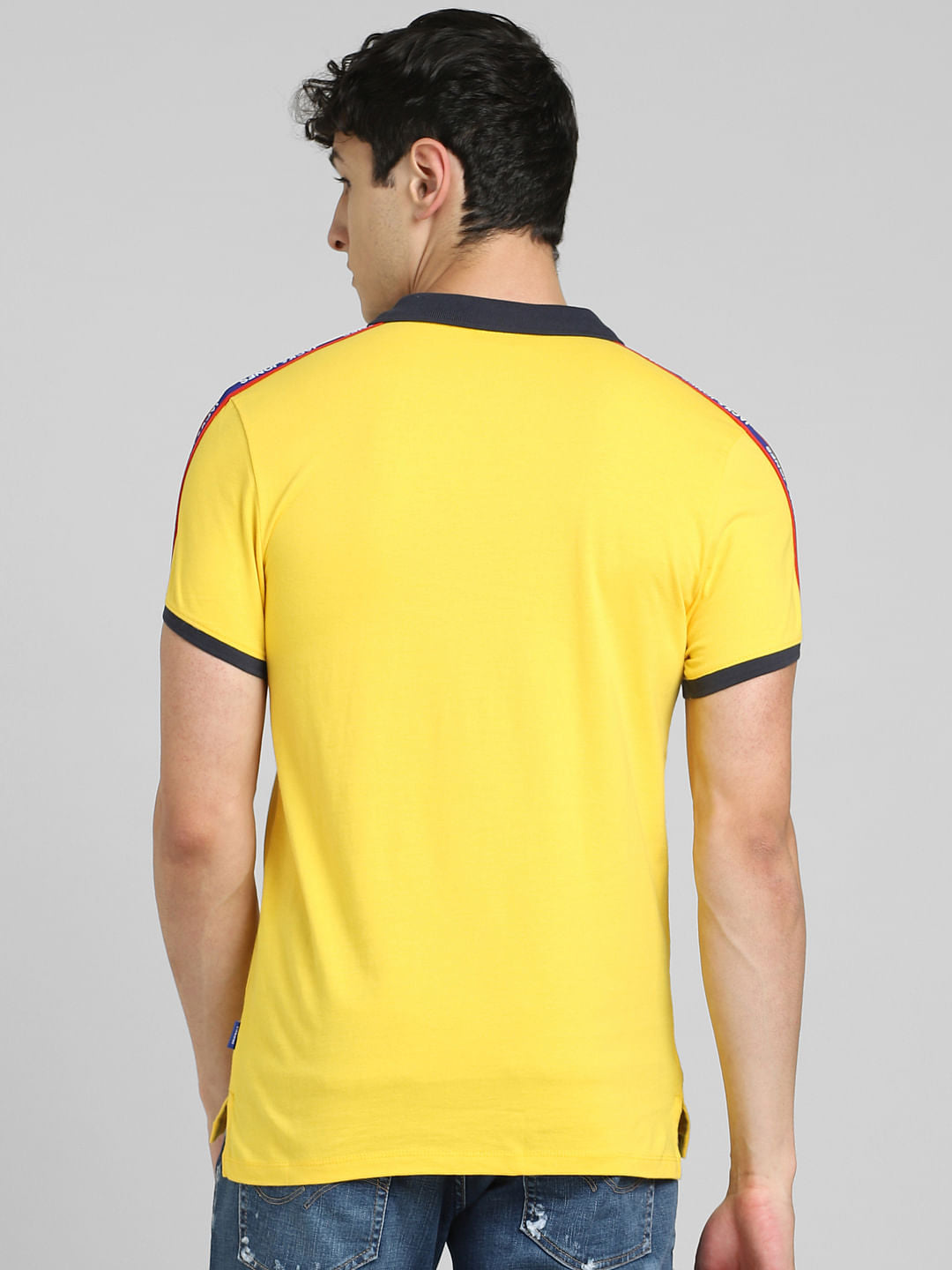 Yellow Polo Neck T-shirt
