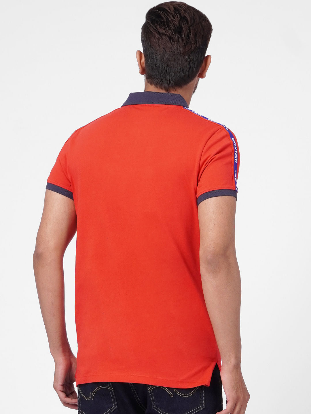 Red Polo Neck T-shirt