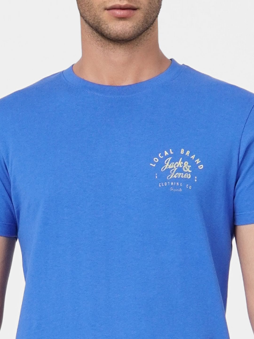 Blue Crew Neck T-shirt