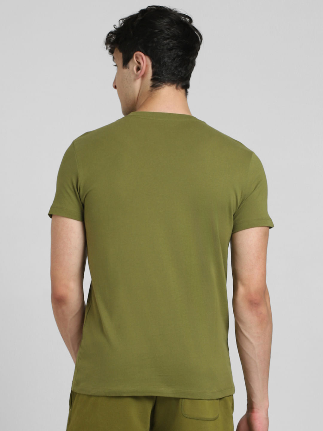 Green Graphic Crew Neck T-shirt
