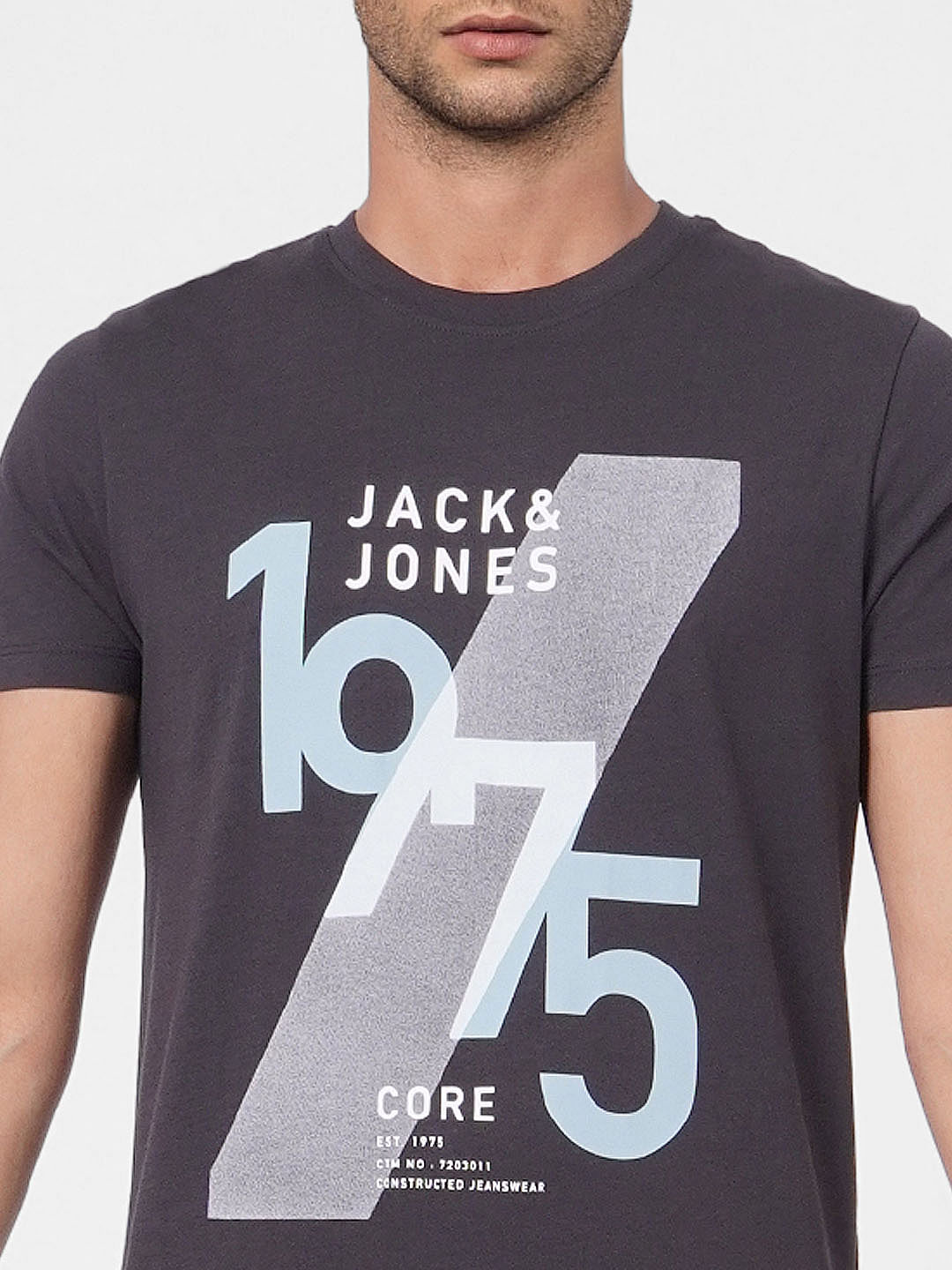 Black Graphic Print Crew Neck T-shirt