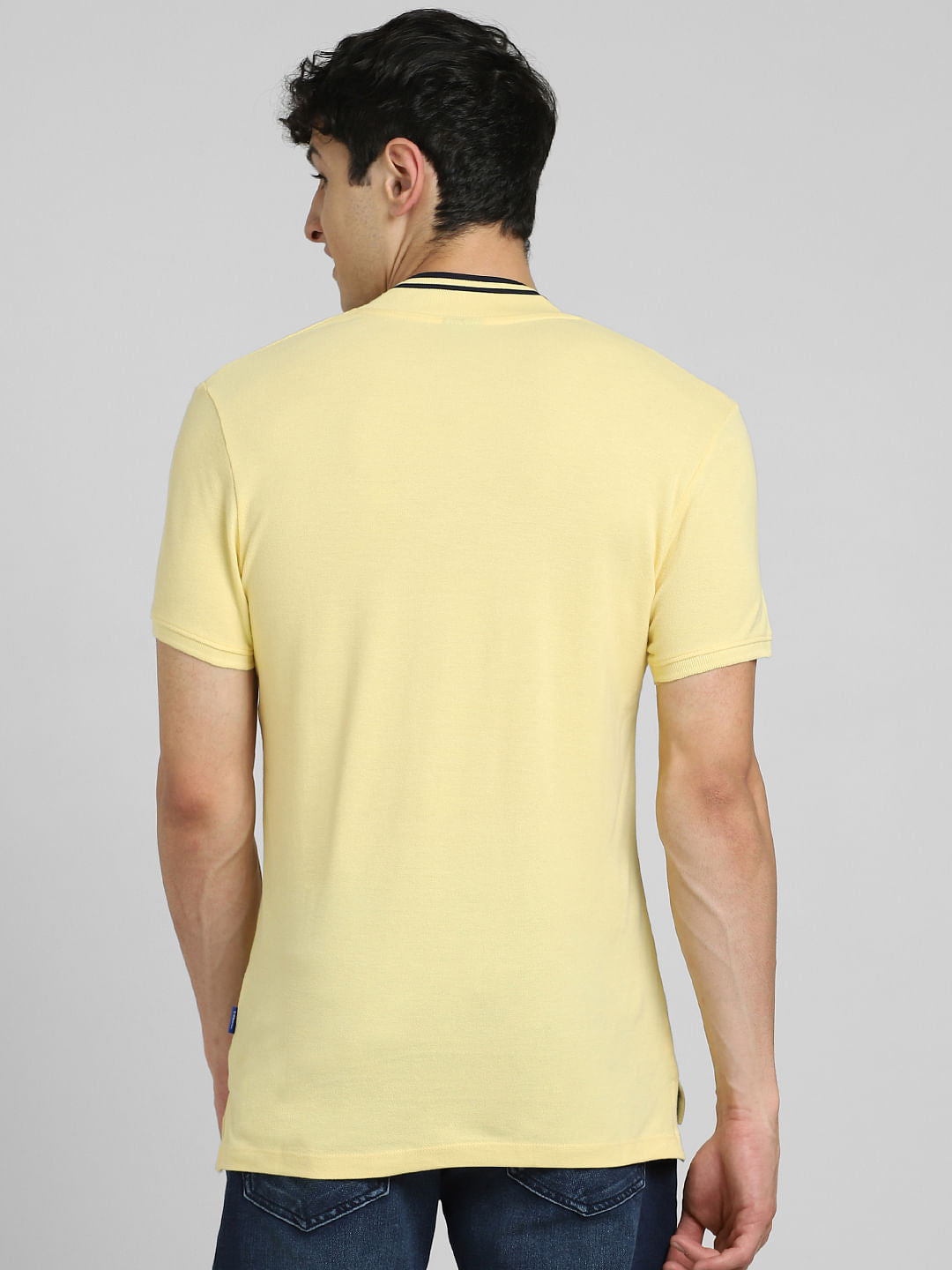 Yellow Polo Neck T-shirt