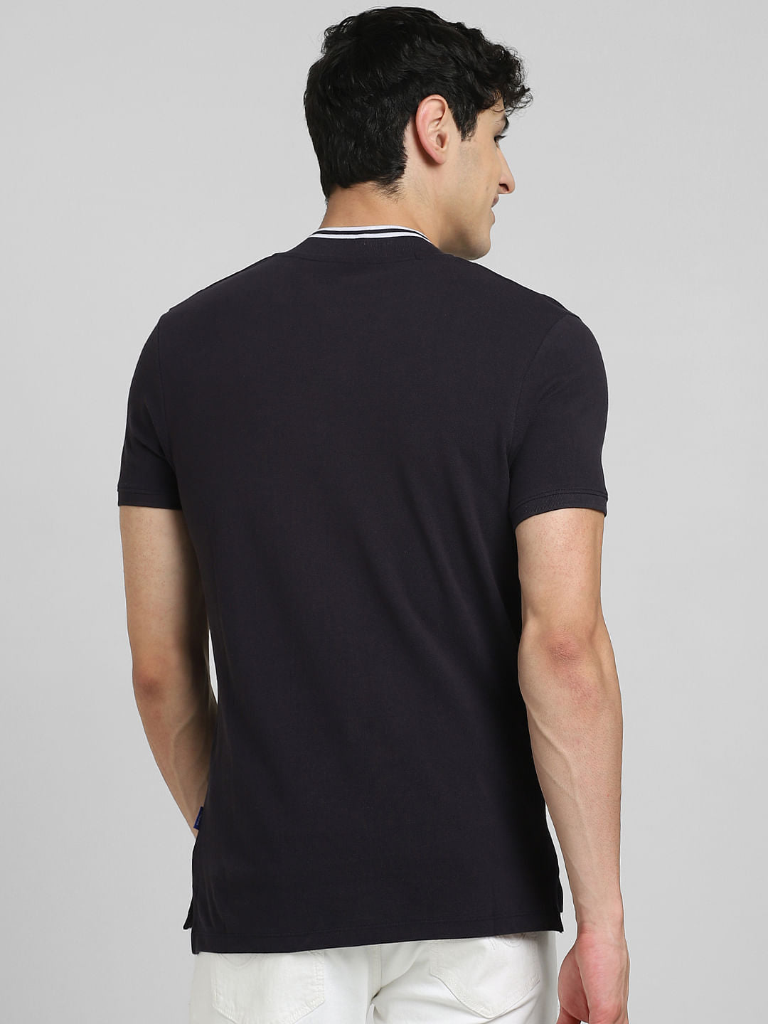 Black Polo Neck T-shirt