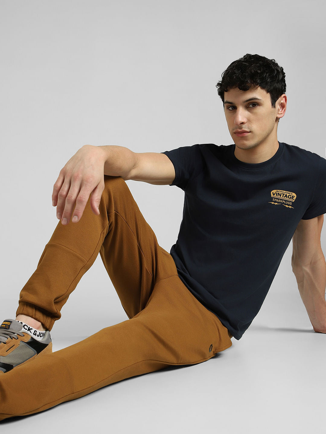 Blue Crew Neck T-shirt - S