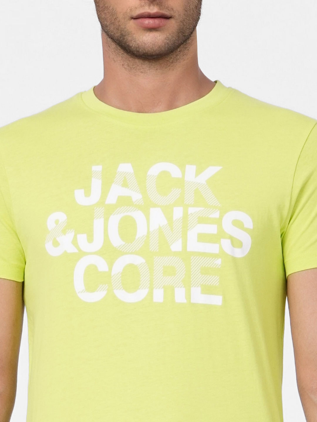 Yellow Graphic Print Crew Neck T-shirt