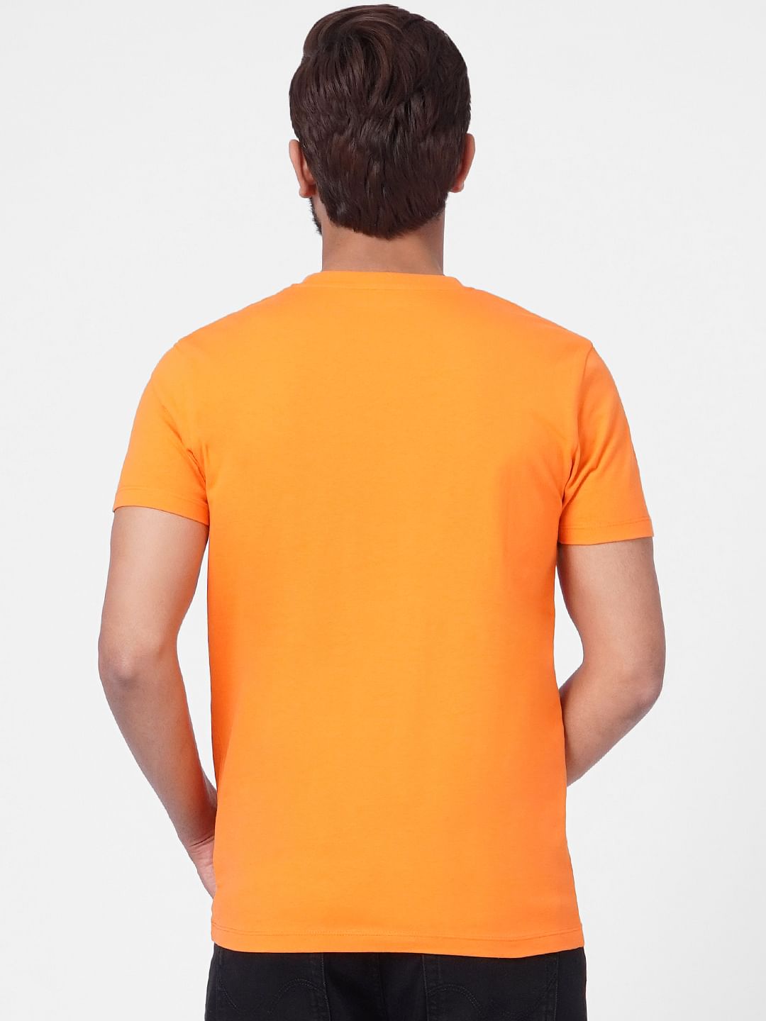 Orange Crew Neck T-shirt