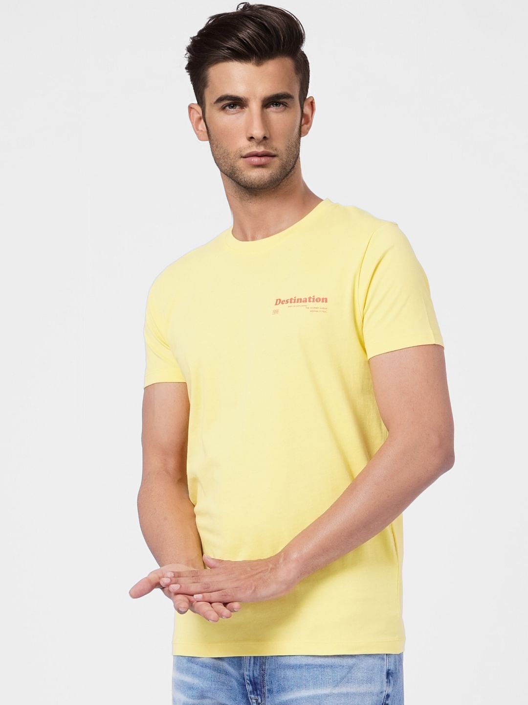 Yellow Crew Neck T-shirt