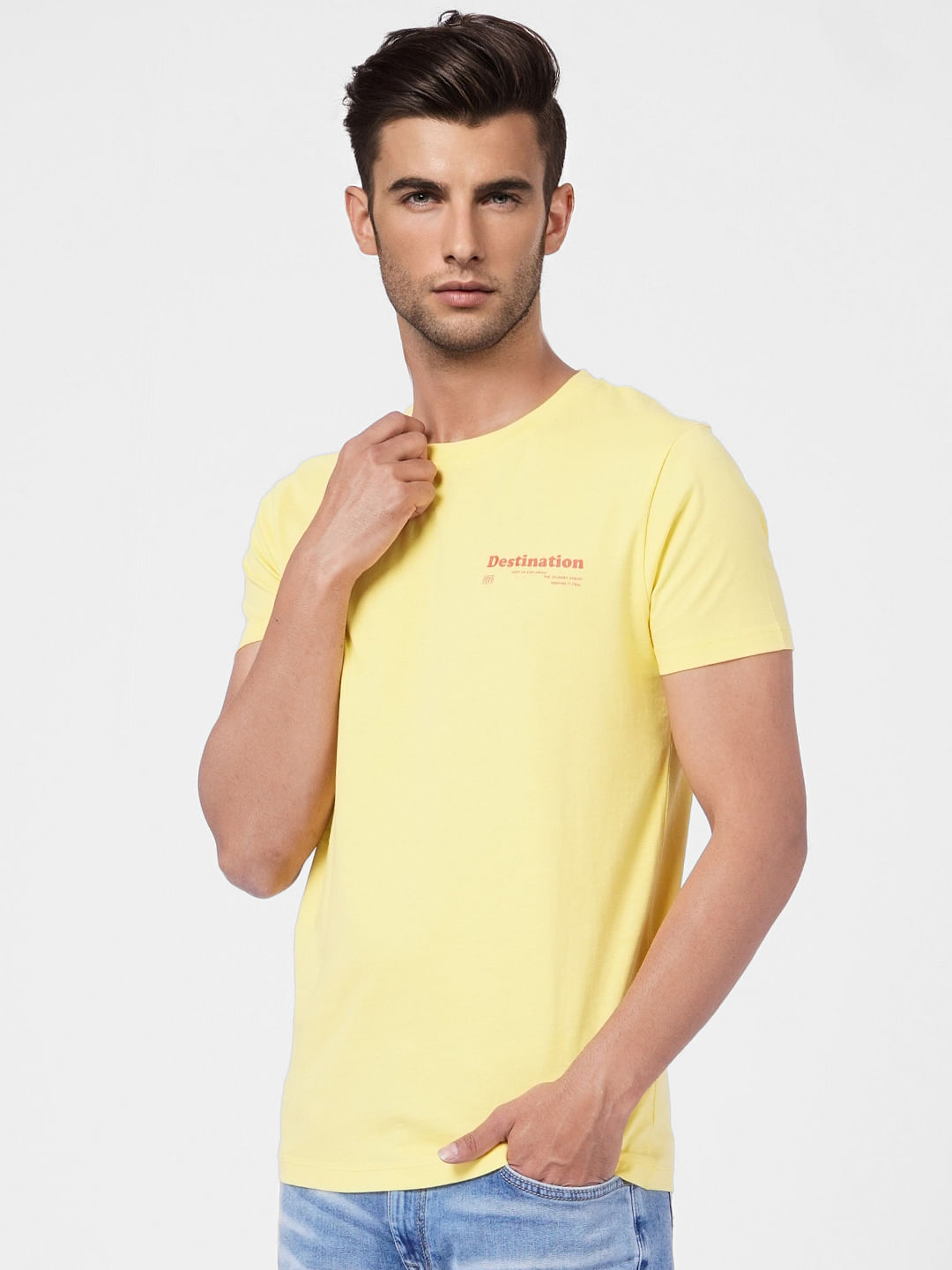 Yellow Crew Neck T-shirt