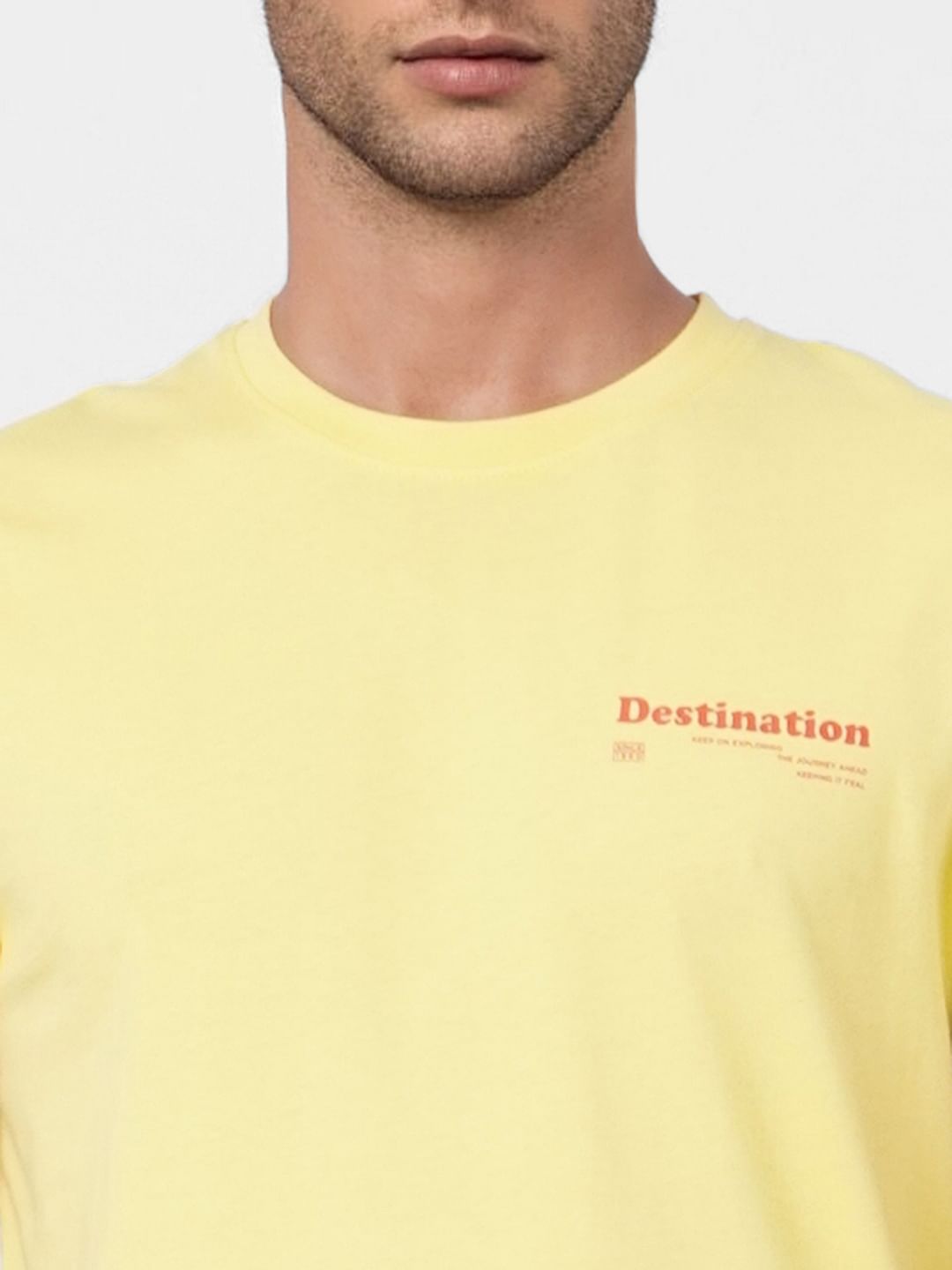 Yellow Crew Neck T-shirt