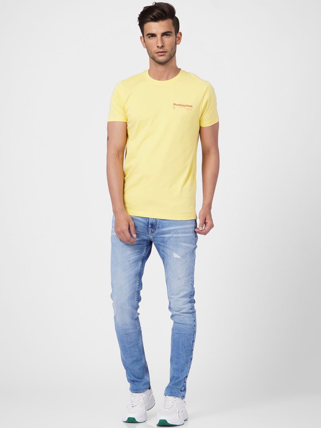 Yellow Crew Neck T-shirt