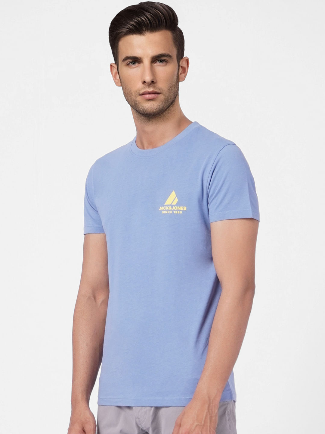 Blue Crew Neck T-shirt