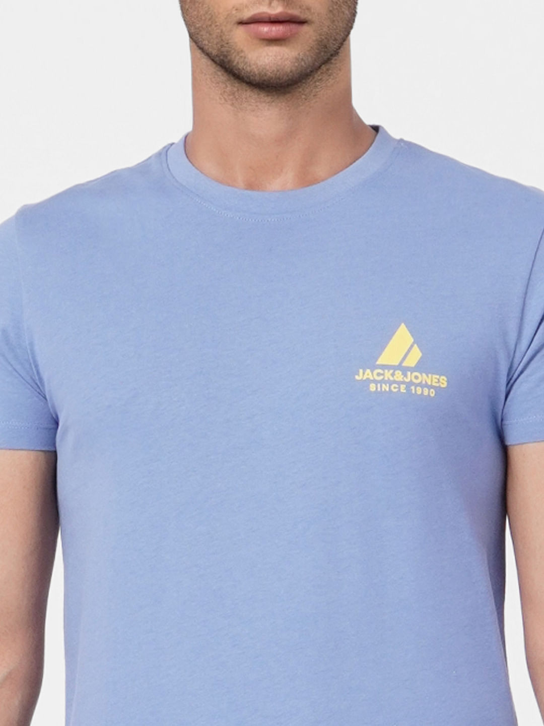 Blue Crew Neck T-shirt