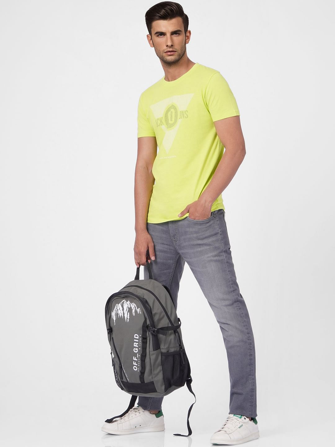 Lime Green Green Graphic Print T-shirt - S