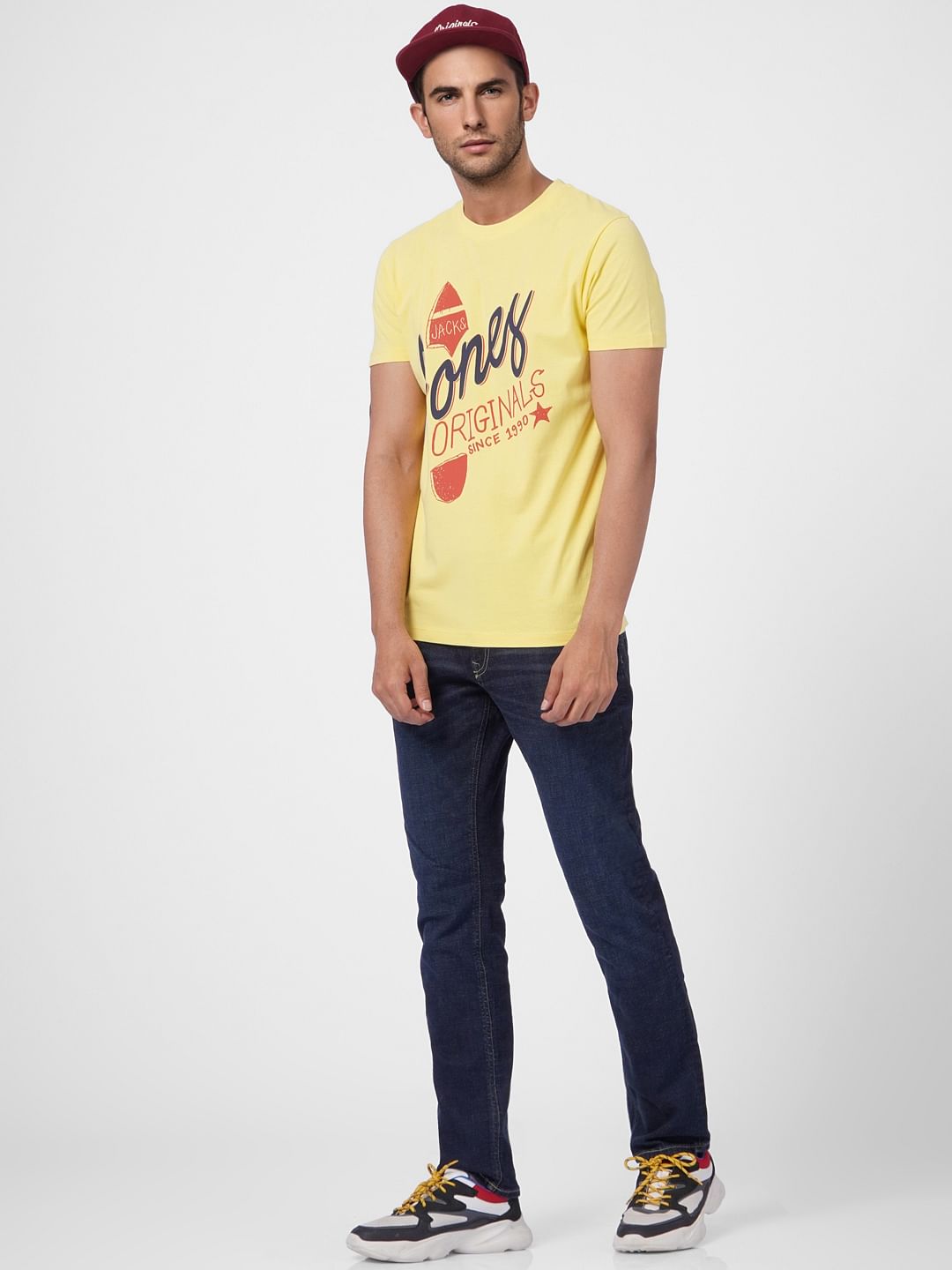 Yellow Graphic Print T-shirt